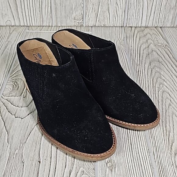 Aqua College Nan Black Leather Waterproof Slip On Mules Womens Size 6 NEW - Picture 10 of 14